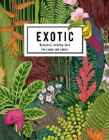 Exotic Botanical Coloring Book for Young and Adults