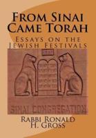 From Sinai Came Torah