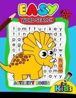 Easy Word Search Activity Book for Kids