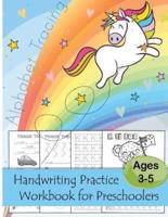 Alphabet Tracing Handwriting Practice Workbook for Preschoolers Ages 3-5