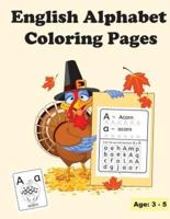 English Alphabet Coloring Pages