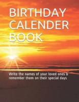 Birthday Calender Book