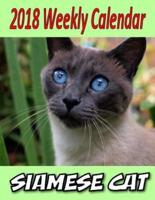 2018 Weekly Calendar Siamese Cat