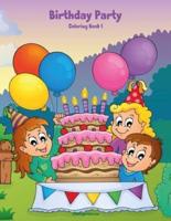 Birthday Party Coloring Book 1