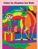 Color by Number for Kids Unicorns