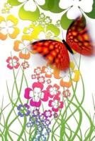 Butterfly And Flowers Notebook