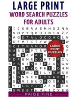 Large Print Word Search Puzzles for Adults