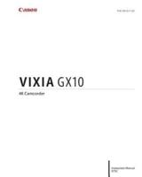 Canon Vixia GX10 Instruction Manual