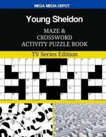 Young Sheldon Maze and Crossword Activity Puzzle Book