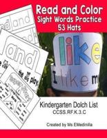 Read and Color Sight Words Practice 53 Hats