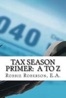 Tax Season Primer A to Z