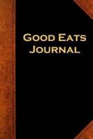 Good Eats Journal Vintage Style