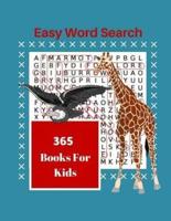 Easy Word Search 365 Books For Kids