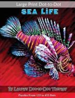 Large Print Dot-to-Dot Sea Life- Puzzles from 133 to 433 Dots