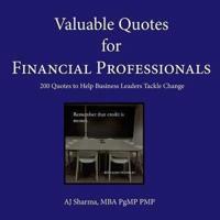 Valuable Quotes for Financial Professionals