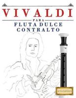 Vivaldi Para Flauta Dulce Contralto