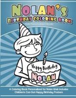 Nolan's Birthday Coloring Book Kids Personalized Books