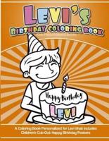 Levi's Birthday Coloring Book Kids Personalized Books