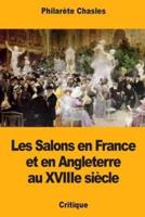 Les Salons En France Et En Angleterre Au XVIIIe Siècle