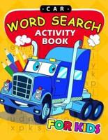 Car Word Search Activity Book for Kids