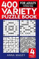 400 Variety Puzzle Books for Adults