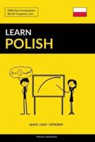 Learn Polish - Quick / Easy / Efficient: 2000 Key Vocabularies