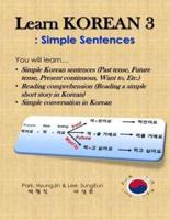 Learn Korean 3 Simple Sentences