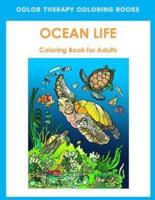 Adult Coloring Book of Ocean Life