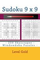 Sudoku 9 X 9 - 250 Skyscraper - Windowdoku Puzzles - Level Gold