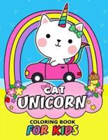 Cat Unicorn Coloring Book for Kids