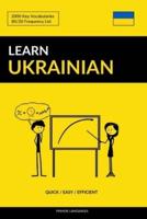 Learn Ukrainian - Quick / Easy / Efficient: 2000 Key Vocabularies