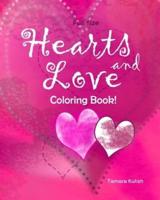 Hearts and Love Coloring Book