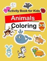 Activity Book For Kids Animals Coloring
