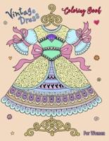 Vintage Dress Coloring Book For Women