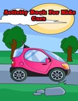 Activity Book For Kids Cars