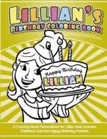 Lillian's Birthday Coloring Book Kids Personalized Books