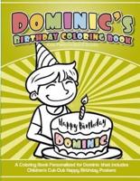 Dominic's Birthday Coloring Book Kids Personalized Books