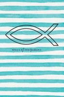 Ocean of Compassion: Ichthys (or Icthus, aka Jesus Fish / Christian Fish Symbol) on 108-page Blank Book Journal