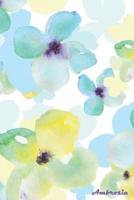 Ambrosia: 150-page Blank Writing Journal With Watercolor Flower Painting on Cover (6 x 9 Inches / White)