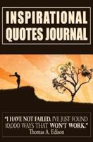 Inspirational Quotes Journal: Diary With Inspirational Quotations That Will Change Your Life [Black / 5.25 x 8"]