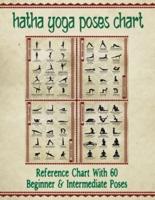 Hatha Yoga Poses Chart: 60 Common Yoga Poses and Their Names - A Reference Guide to Yoga Asanas (Postures)    8.5 x 11" Full-Color 4-Panel Pamphlet