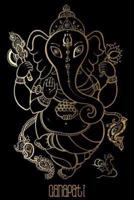 Ganapati: 150-page Ganesh Writing Journal With Mandala for Trataka Gazing Meditation (6x9 Inches - Black)