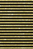 Lizzie Timewarp Notebook (Gold and Black Striped)