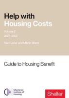 Help With Housing Costs. Volume 2 Guide to Housing Benefit 2021-22