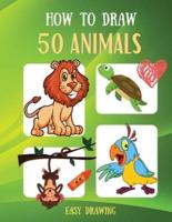 How to Draw 50 Animals Easy Drawing