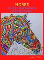 Horse Adult Coloring Book Luxury Edition