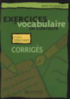 Exercices De Vocabulaire En Contexte