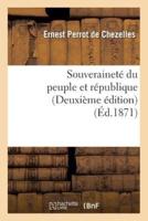 Souveraineté du peuple et république (Deuxième édition)