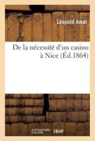 De la nécessité d'un casino à Nice