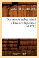 Documents arabes relatifs à l'histoire du Soudan (Éd.1898)